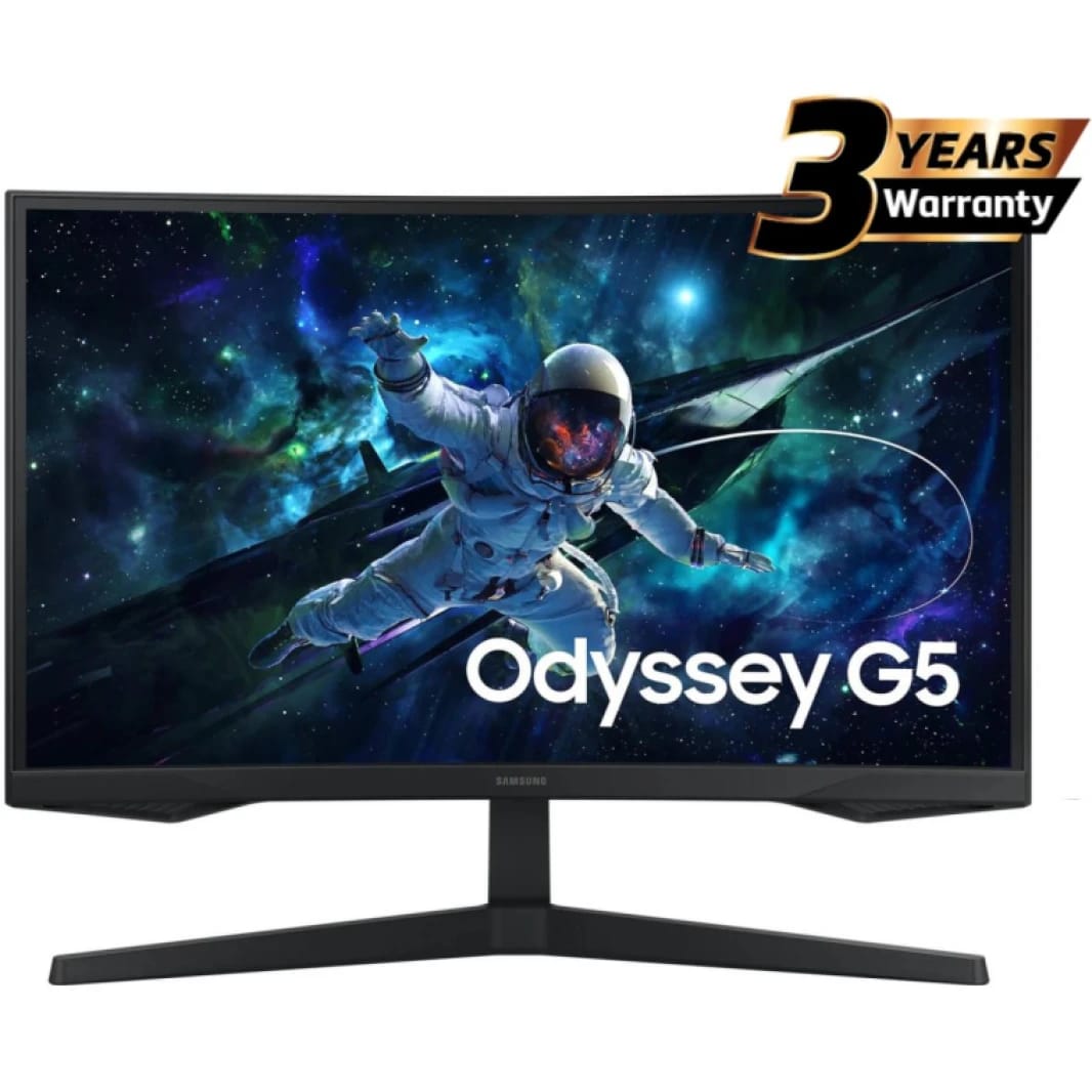 Samsung Odyssey G5 (CG55) 27" Gaming Monitor VA, 2K QHD, 165Hz, 1Ms, HDR10, 1000R Curved