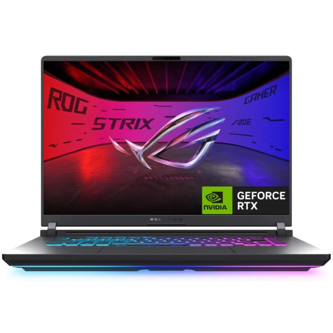 لابتوب الألعاب ASUS ROG Strix G16 - G615LM-RV136 (2025) | معالج Sereis2 Ultra7 255HX | وحدة معالجة رسومات NVIDIA® GeForce RTX™ 5060 8GB GDDR7 | شاشة 16 بوصة FHD+ 165Hz IPS | لون رمادي إكليبس