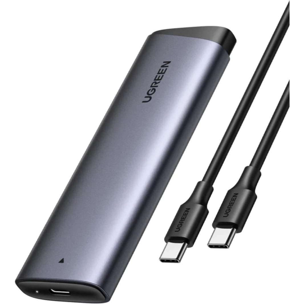 UGREEN M.2 NVMe SSD Enclosure 10Gbps USB 3.2 Gen 2 (10 Gbps) to NVME M-Key(B+M) Key Solid State Drive External Enclosure