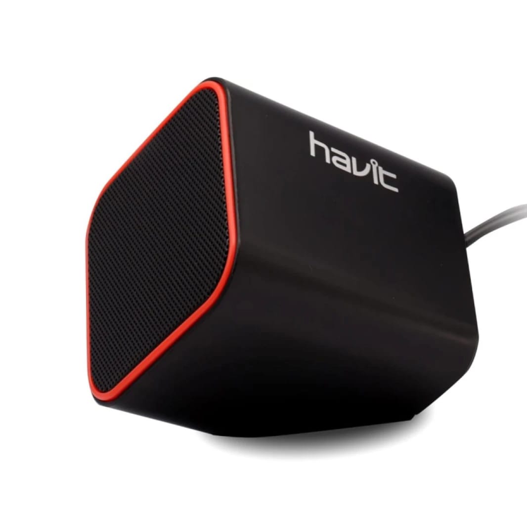 HAVIT SK473 USB Multimedia PC Speakers - 2.0 Channel (Black-Red)