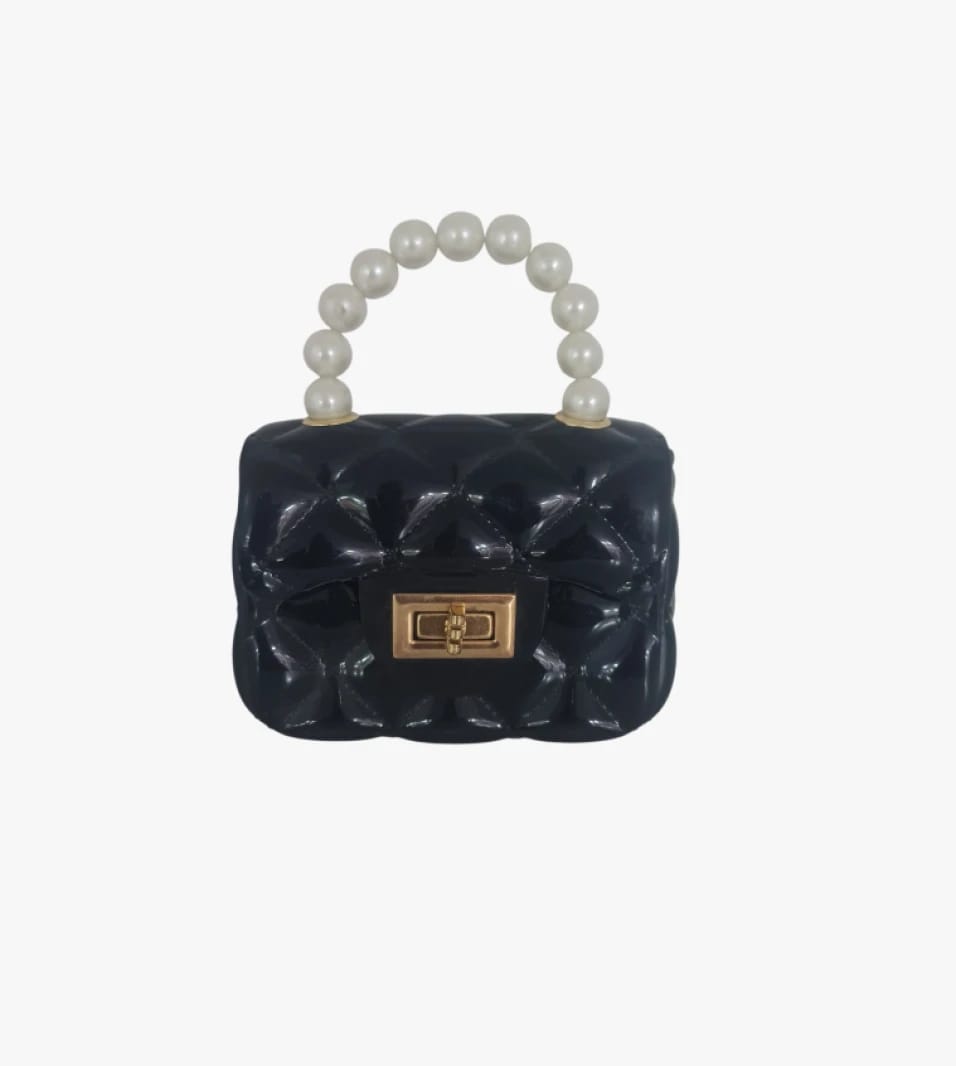 Elegant Ladies Handbag with Luxurious Pearl Handle Classic Design Crafted for Sophisticated Women's Tastes