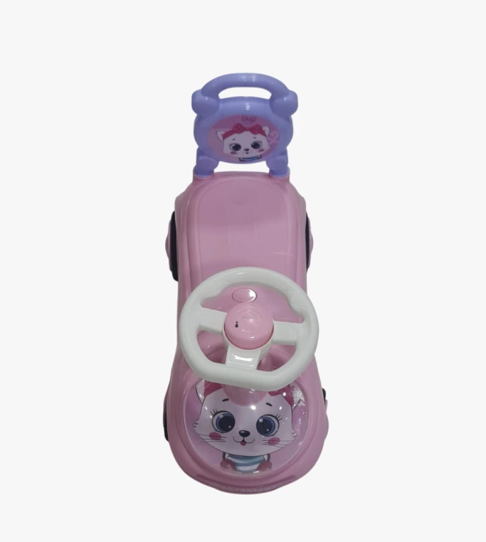 Fun Children's Ride-On Car from Marrah, Pink Adorable Design with Safe Wheels for Little Ones' Joy.