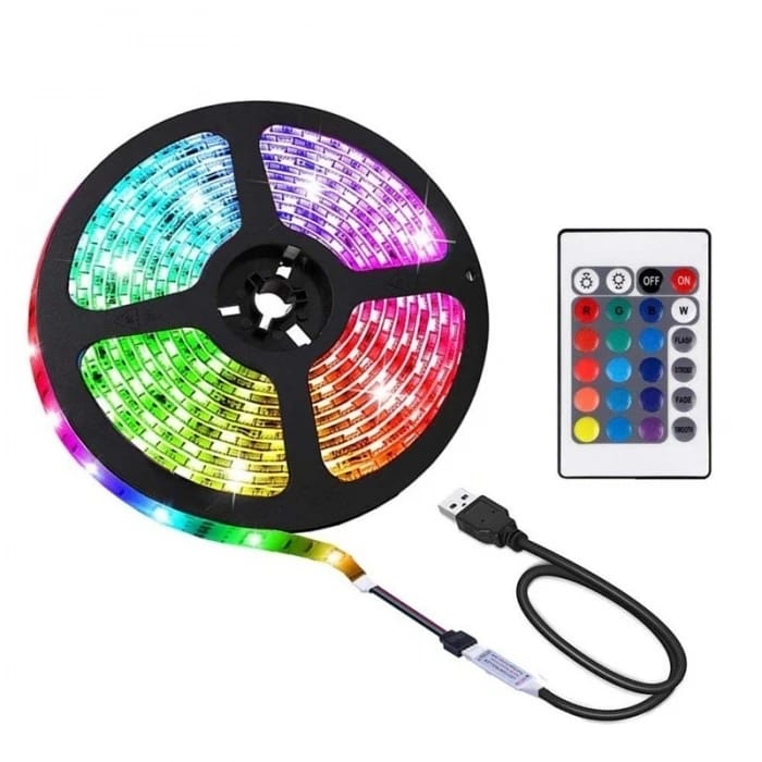 شريط إضاءة LED بطول 5 متر بمنفذ USB