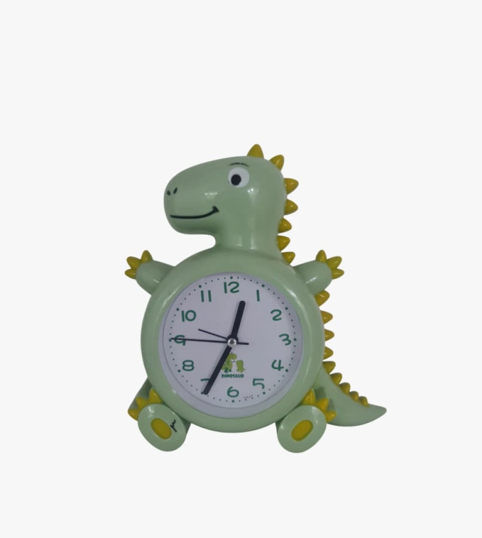Dinosaur Design Wall Clock for Kids by Dinosaur Brand, Perfect for Children's and Babies' Rooms, Easy Time Learning