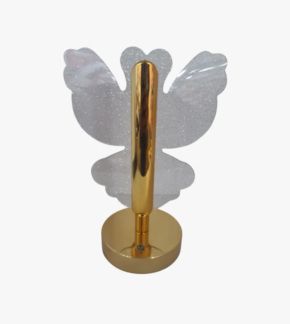 Decorative LED Lamp with Unique Angel Design Featuring Gold Base for Distinguished Youth