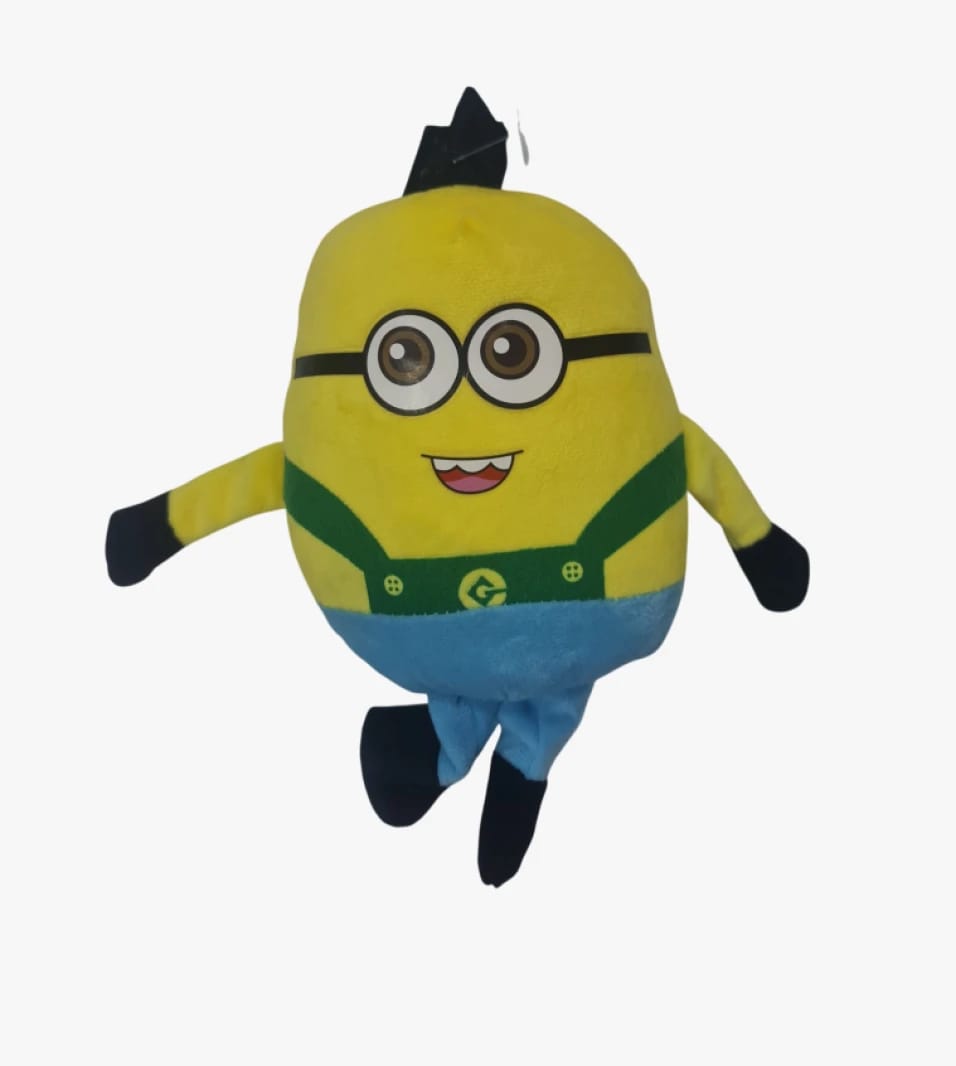 Adorable Minion Inspired Plush Toy for Kids, Yellow and Blue, Perfect for Children's Gifts