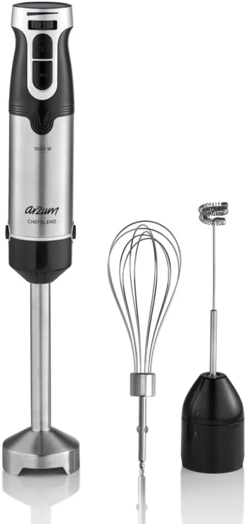 Arzum 1000W Hand Blender and Milk Frother - AR1160