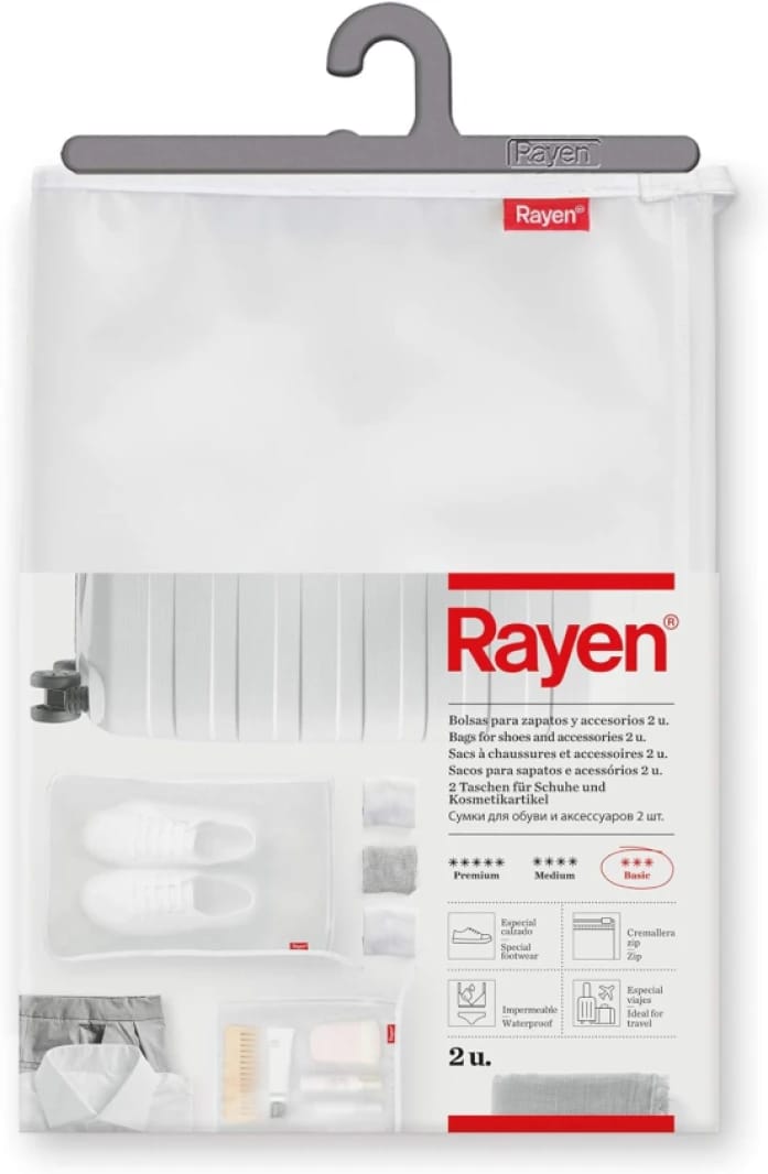 Rayen Waterproof Shoe & Accessory Bags with Zipper Closure - Pack of 2