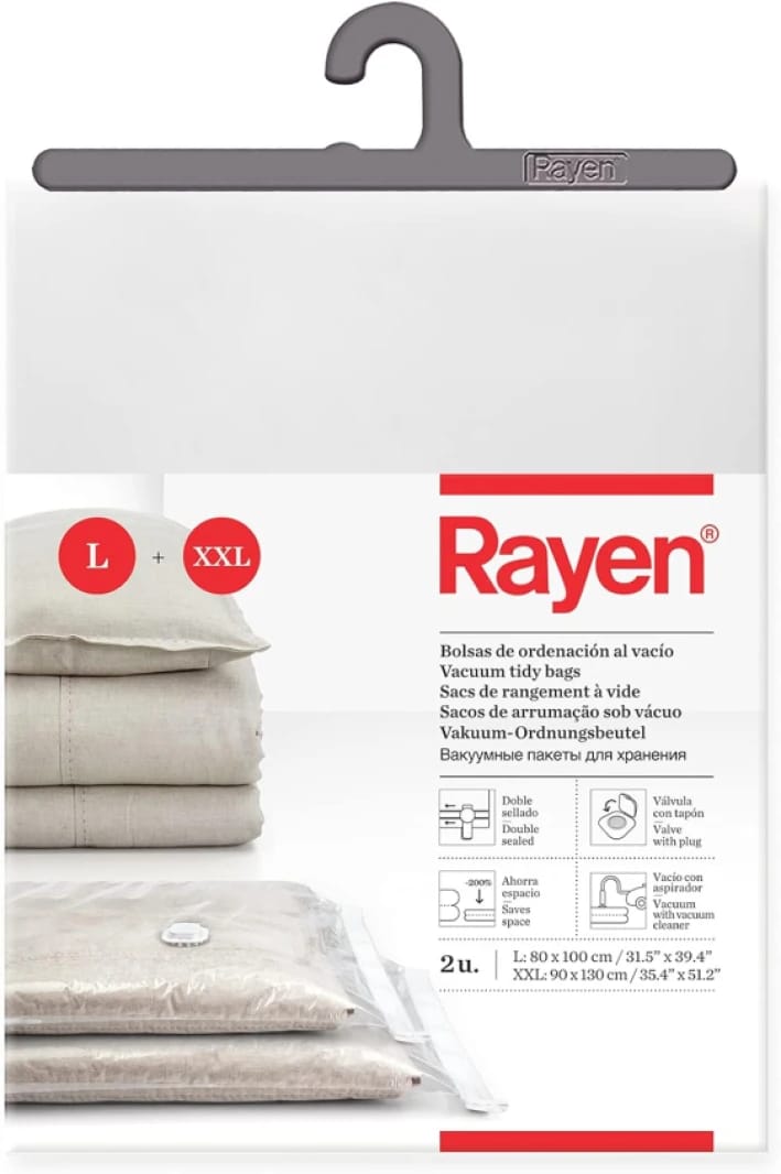 Rayen 2-Piece Vacuum Storage Bag Set - L + XXL