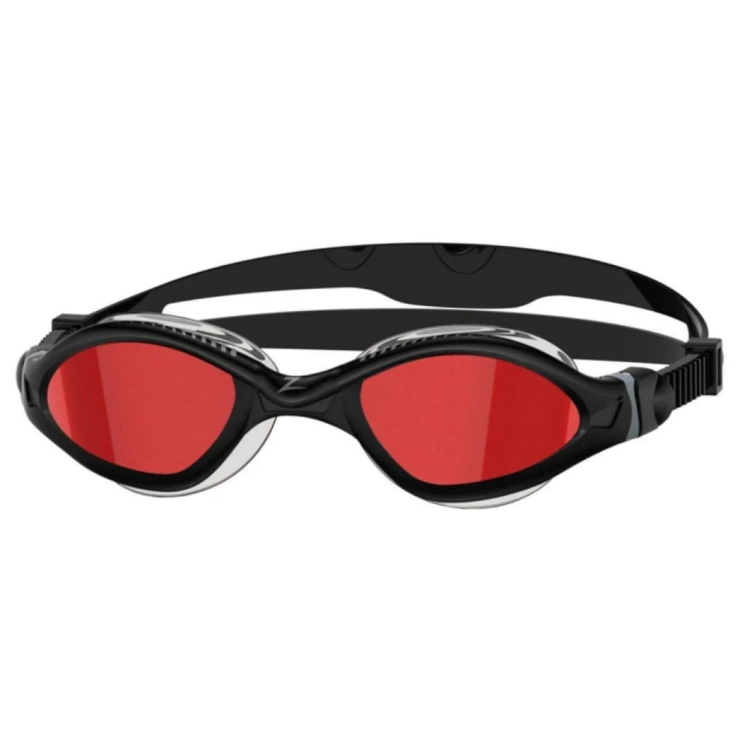 Zoggs Tiger LSR+ Titanium Goggles with Colored Lenses – Black