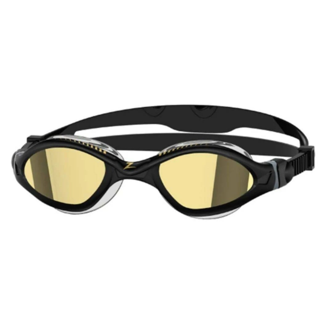 Zoggs Tiger LSR+ Titanium Goggles Gold Lens – Black