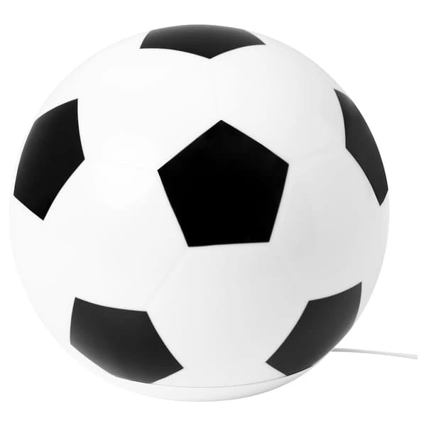 LED table lamp, football pattern