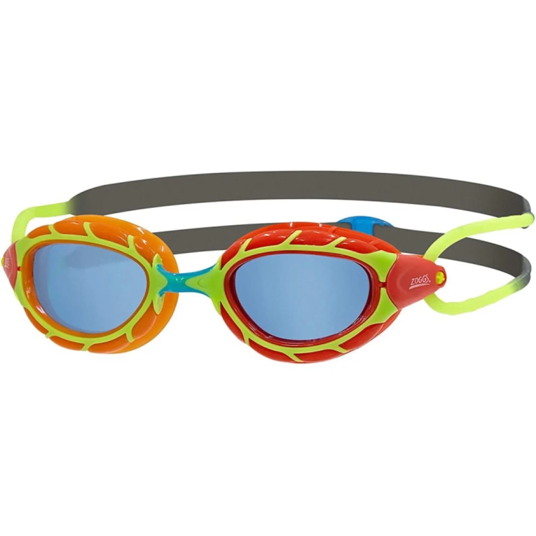 Zoggs Predator Junior Goggles Orange/Red/Grey