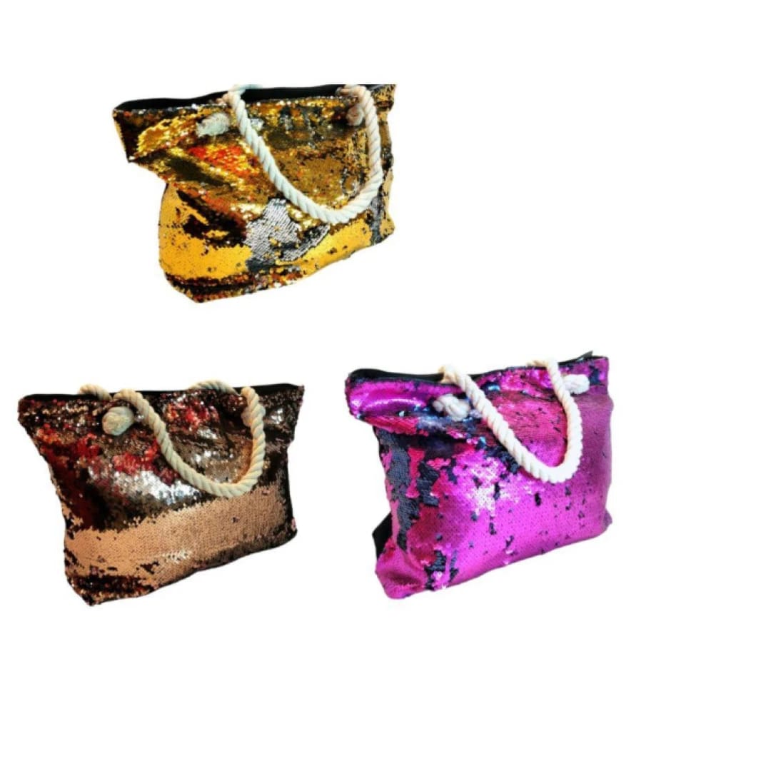 Lucky 7 Reversible Sequin Tote Bag
