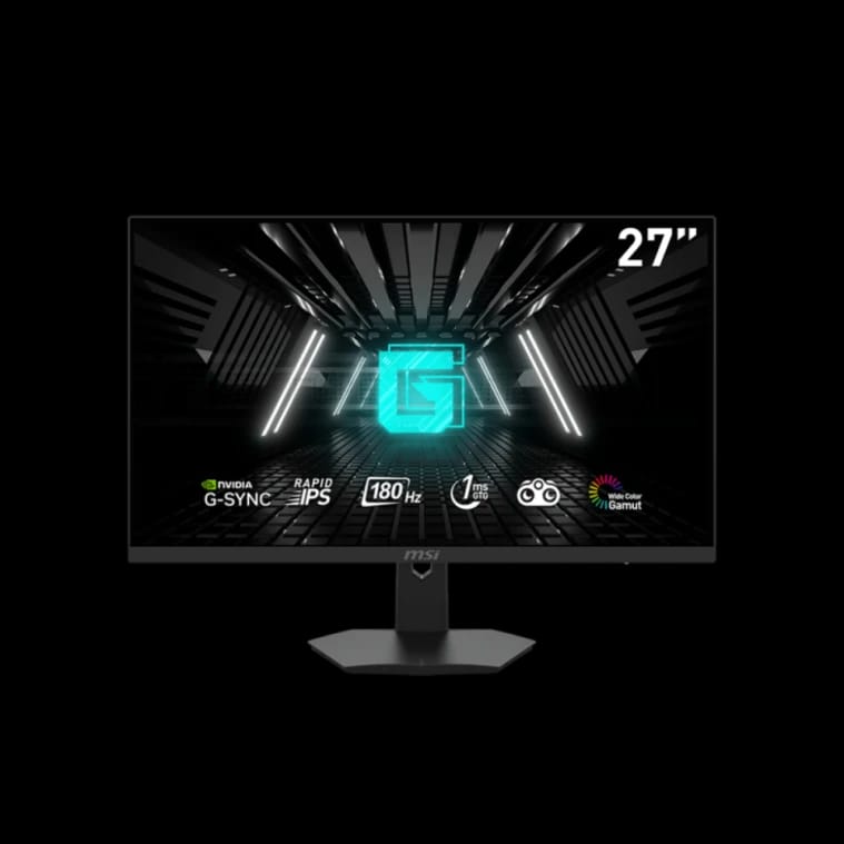 شاشة ألعاب MSI G274F مسطحة، 27 بوصة FHD، 180 هرتز، 1 مللي ثانية IPS، متوافقة مع G-SYNC، قابلة للتعديل، أسود / ضمان 3 سنوات