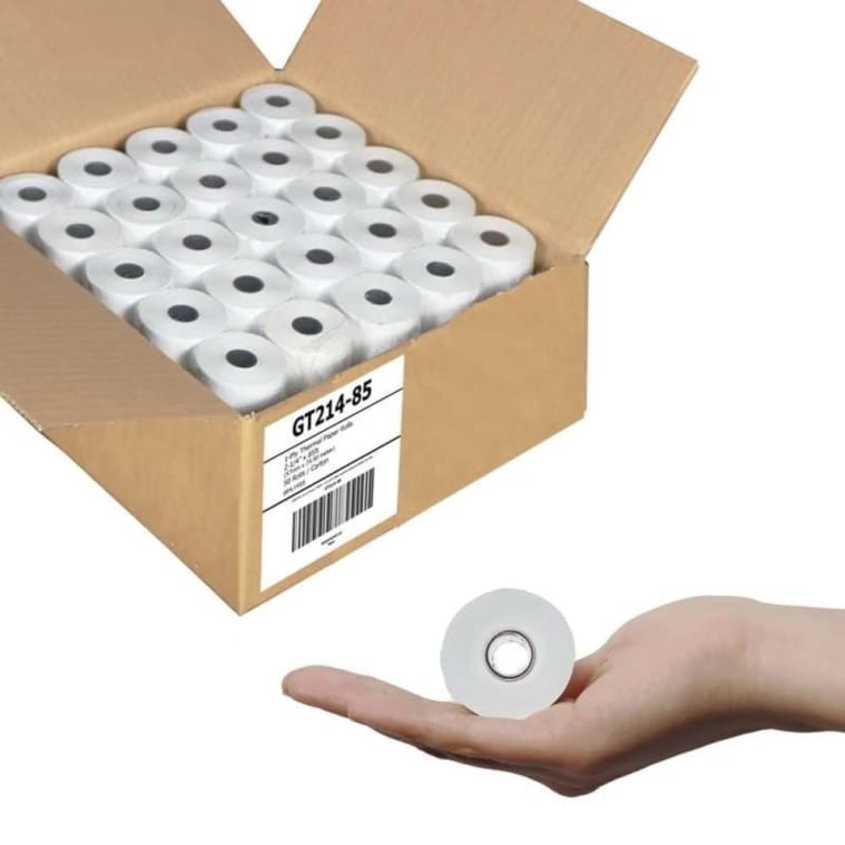 Polished thermal invoice printing roll (length 15 meters, width 5.7 cm) Fizz machines - carton capacity of 100 rolls