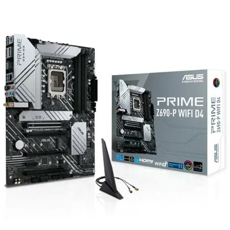 اللوحة الأم ASUS PRIME Z690-P WIFI 6, D4 LGA 1700, DDR4 ATX, X3 M.2, PCIe 5.0