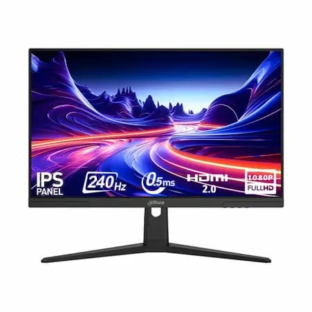 شاشة ألعاب داهوا LM25-E241B مقاس 24.5 بوصة، 240 هرتز، 0.5 مللي ثانية، بتقنية IPS