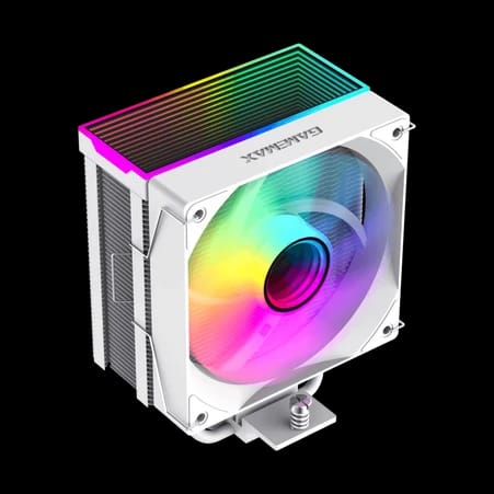 مبرد هوائي K Gaming Sigma 550 Infinity ARGB WH بقدرة 220 واط و5 أنابيب حرارية - أبيض