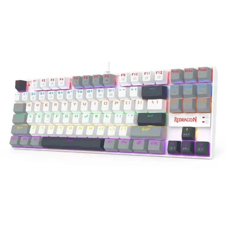 لوحة مفاتيح الألعاب الميكانيكية Redragon K552 WGL Kumara RGB - مفاتيح حمراء