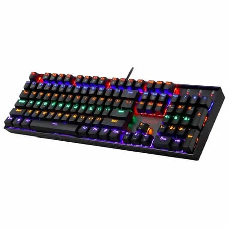 لوحة مفاتيح ميكانيكية Redragon K551-RGB-1 MITRA بإضاءة خلفية RGB ومفاتيح زرقاء