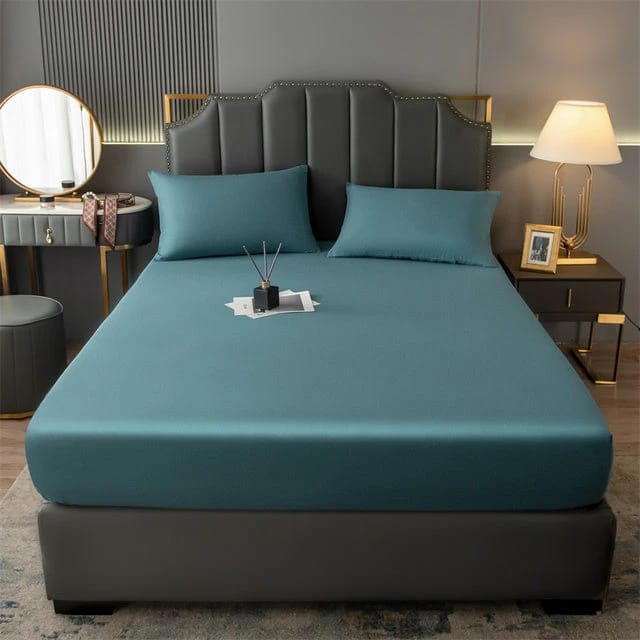 King Size Fitted Sheet Set with 2 Pillowcases