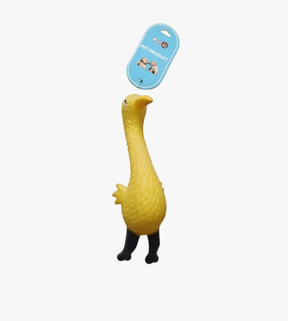 PePe Pet Product Mr. Bird Rubber Toy for Exciting Fun and Entertainment for Dogs and Cats