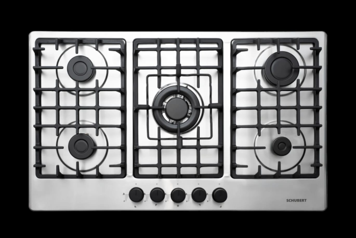 Built In Gas Hob 90cm S.Steel Cast Iron-SLIM A9501I SDF