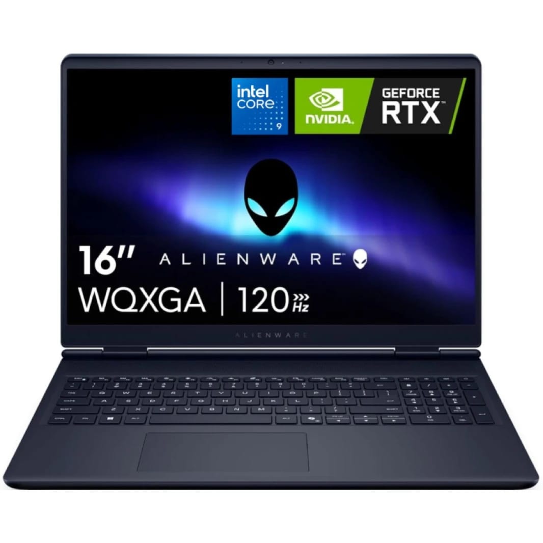Gaming Laptop Dell Alienware 16 Aurora, Intel Core 9 Processor 270H, Nvidia RTX 5060 8GB, 16GB DDR5 RAM, 1TB NVMe SSD, 16" QHD+ 120Hz Display - Interstellar Indigo