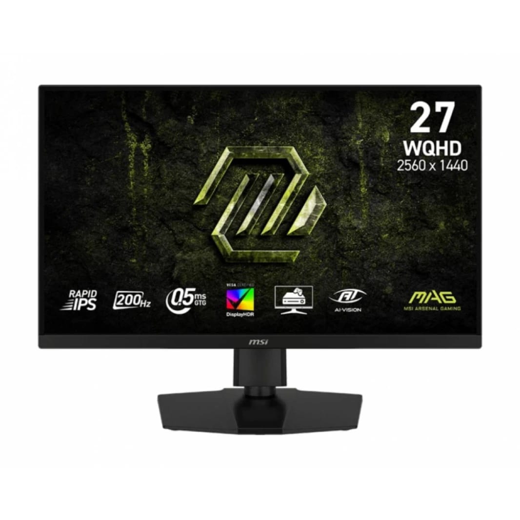 MSI MAG 274QPF E2 Flat Gaming Monitor, 27-inch 2K, 200Hz, 0.5ms, Rapid IPS, Black - 3-Year Warranty