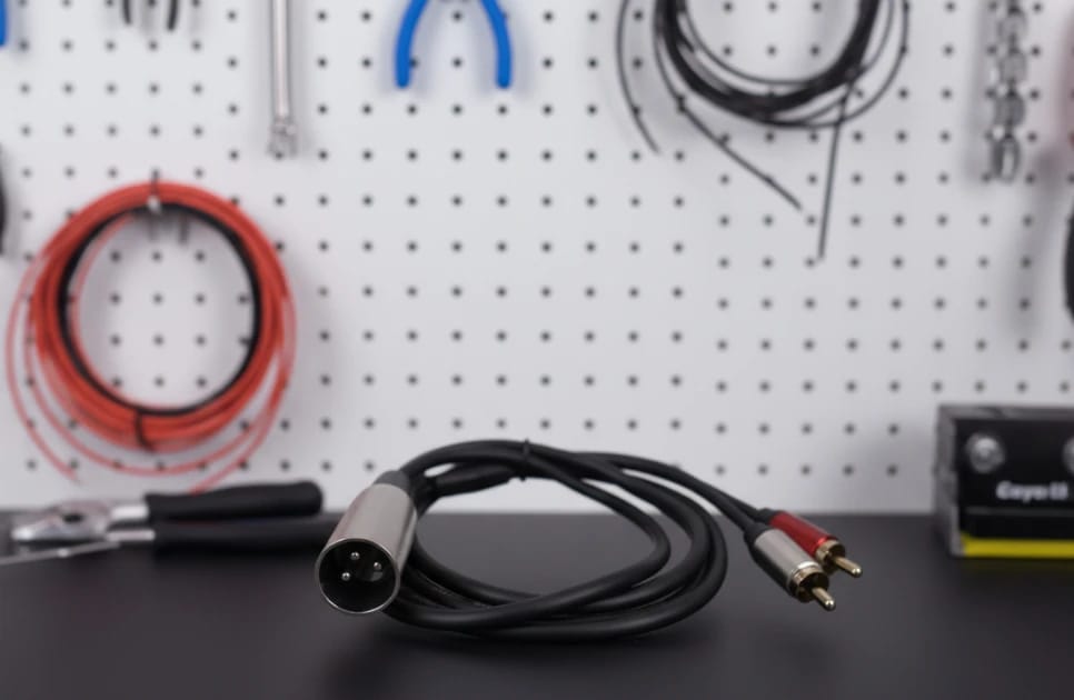 كابل تحويل 2RCA إلى XLR عالي الجودة للاستخدام المهني في استوديوهات الصوت وأجهزة التشغيل المتقدمة