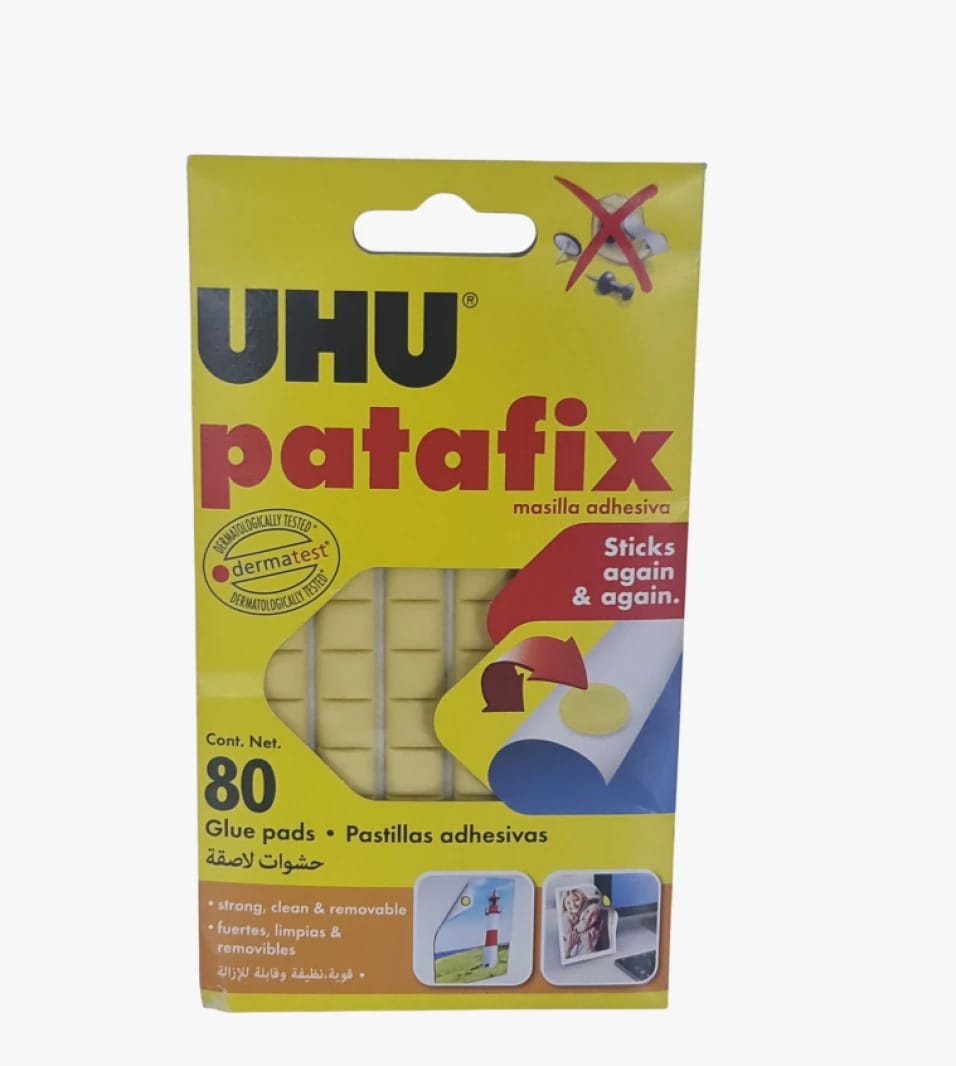 UHU باتافيكس لاصق متعدد الاستخدامات للبسطات والحوائط للأفراد المبدعين والمنظمين طويل الأمد