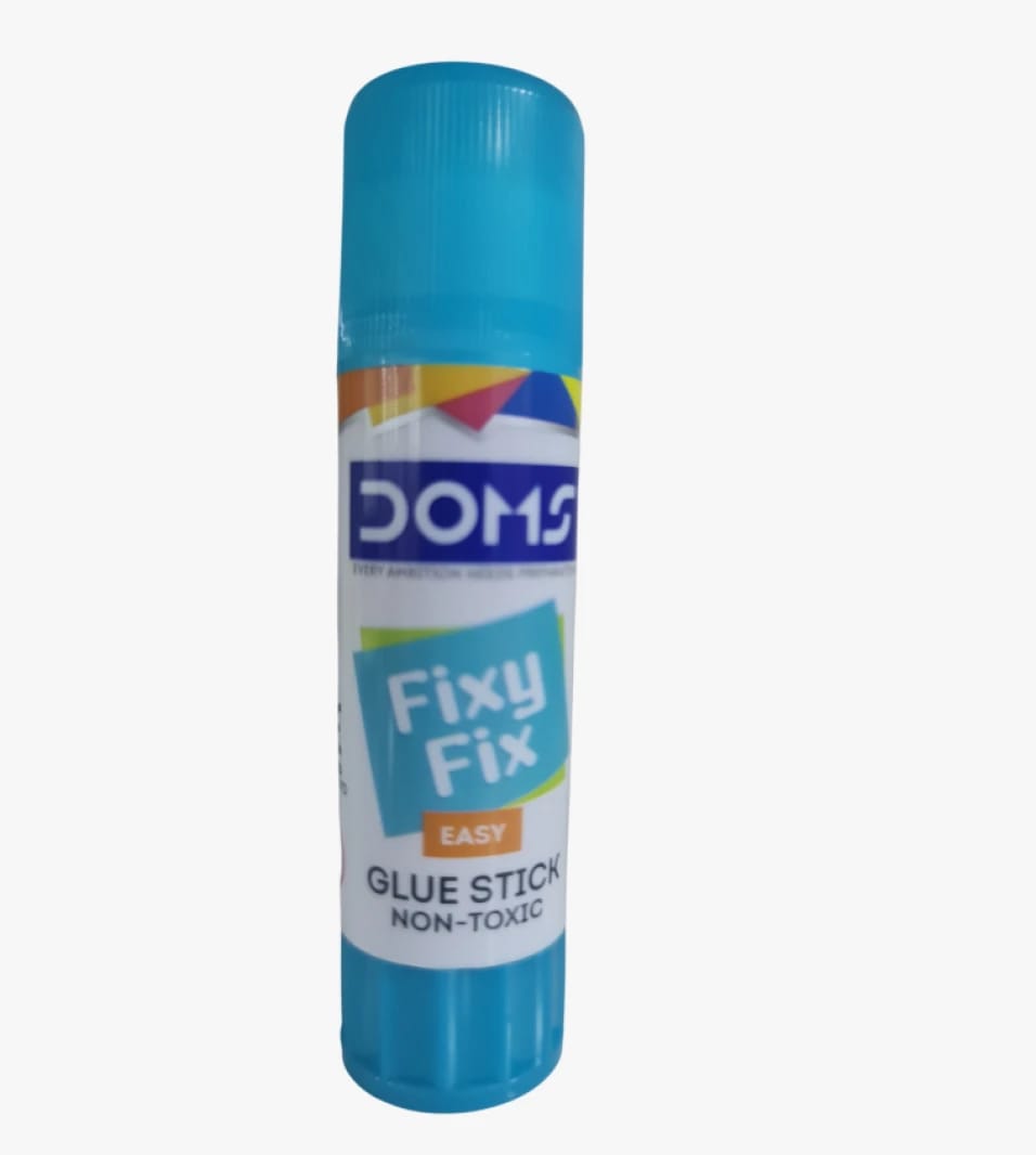 DOMS Glue Stick for Arts and Crafts, Non-Toxic, Blue Cap, Ideal for Young Crafters and School Projects.