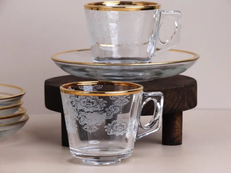 Dantel Turkish Coffee Serving Set - 12 Pieces