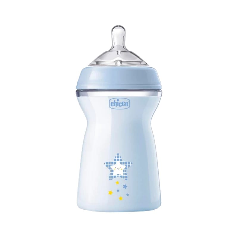 Chicco Natural Feeling Bottle, Blue, 330 ml