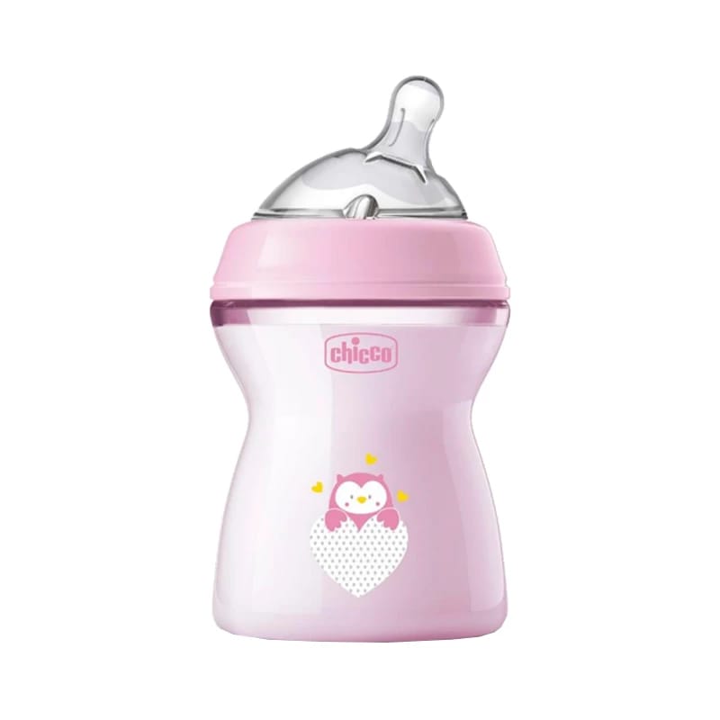 Chicco Natural Feeling Bottle, Pink, 250 ml