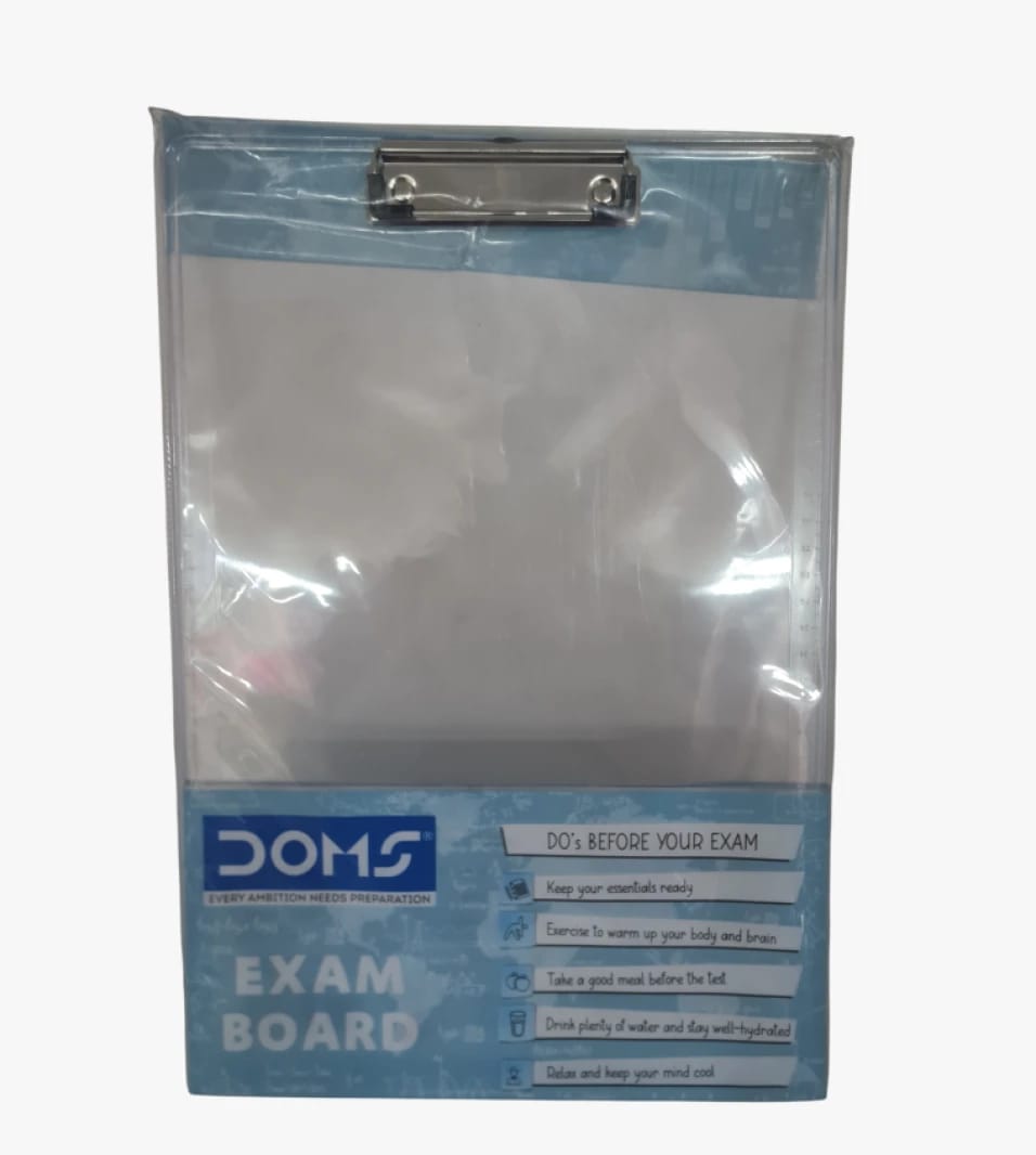 DOMS Exam Board for Students with Stylish and Comfortable Design to Assist in Exam Preparation with Practical Features.