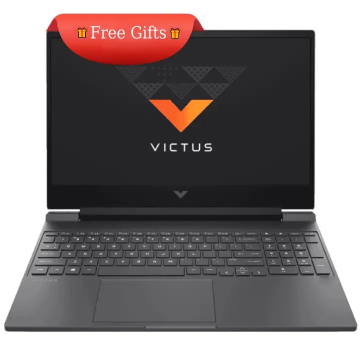 لابتوب الألعاب Victus by HP، معالج Intel Core i5 الجيل 13، كرت شاشة RTX 3050، ذاكرة 8 جيجابايت DDR4، تخزين 512 جيجابايت SSD، شاشة 15.6 بوصة FHD بتردد 144 هرتز، نظام Windows 11