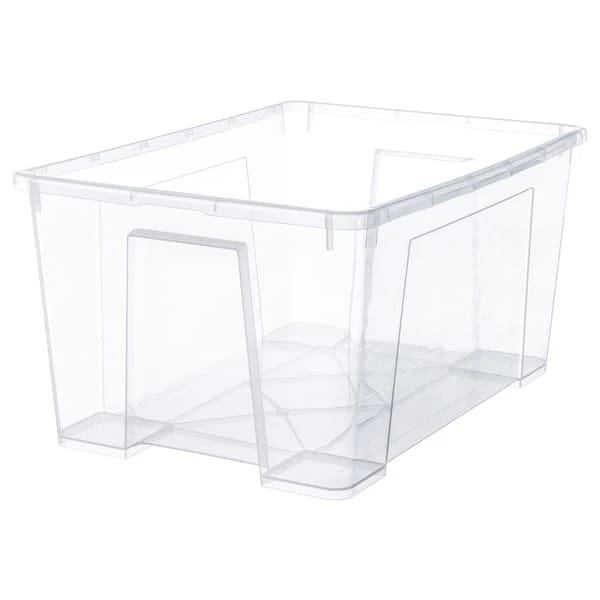 Box, transparent, 56x39x28 cm/45 l
