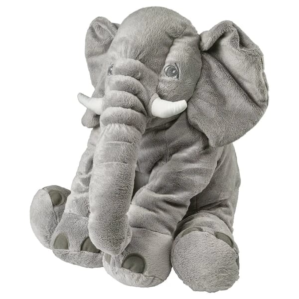 Soft toy, elephant/grey