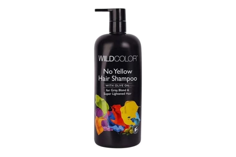 Wild Color No Yellow Hair Shampoo with Olive Oil for Grey, Blonde & Super Lightened Hair – 1000 ml