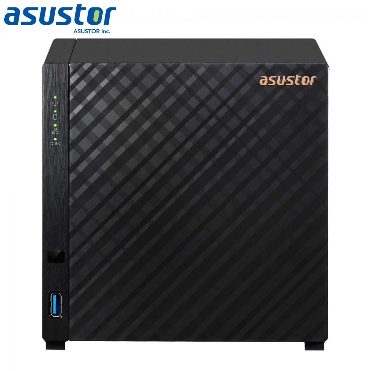 Asustor AS1104T 4-Bay NAS Tower, Realtek RTD1296, 1GB DDR4, 2.5G LAN Port, Expansion Unit Compatible
