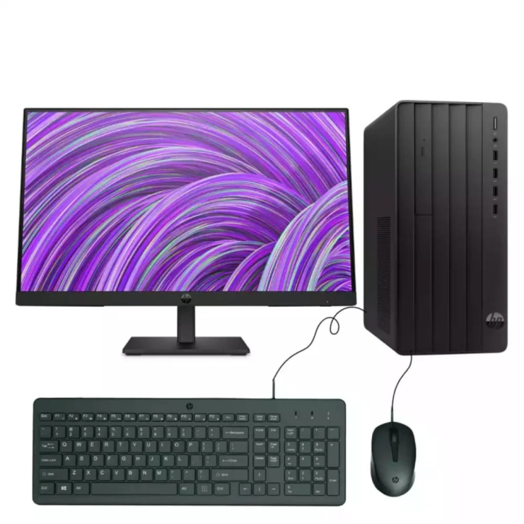 HP Pro Tower 290 G9 Intel 13th Generation Core i3-13100 Desktop PC With HP Series 3 Pro 21.45 inch FHD 322PV Monitor