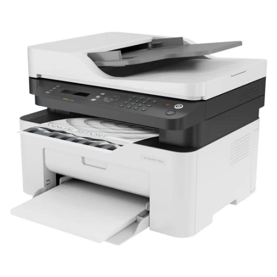 طابعة ليزر أحادية اللون HP MFP 137fnw 4 في 1 مع واي فاي