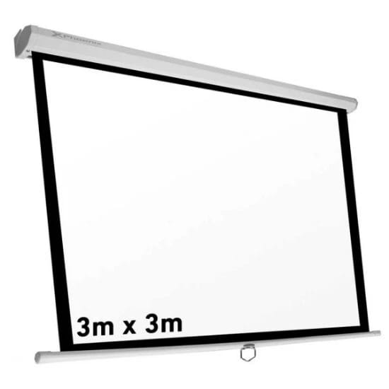 Projector Manual Screen Wall Mount (3mx3m)