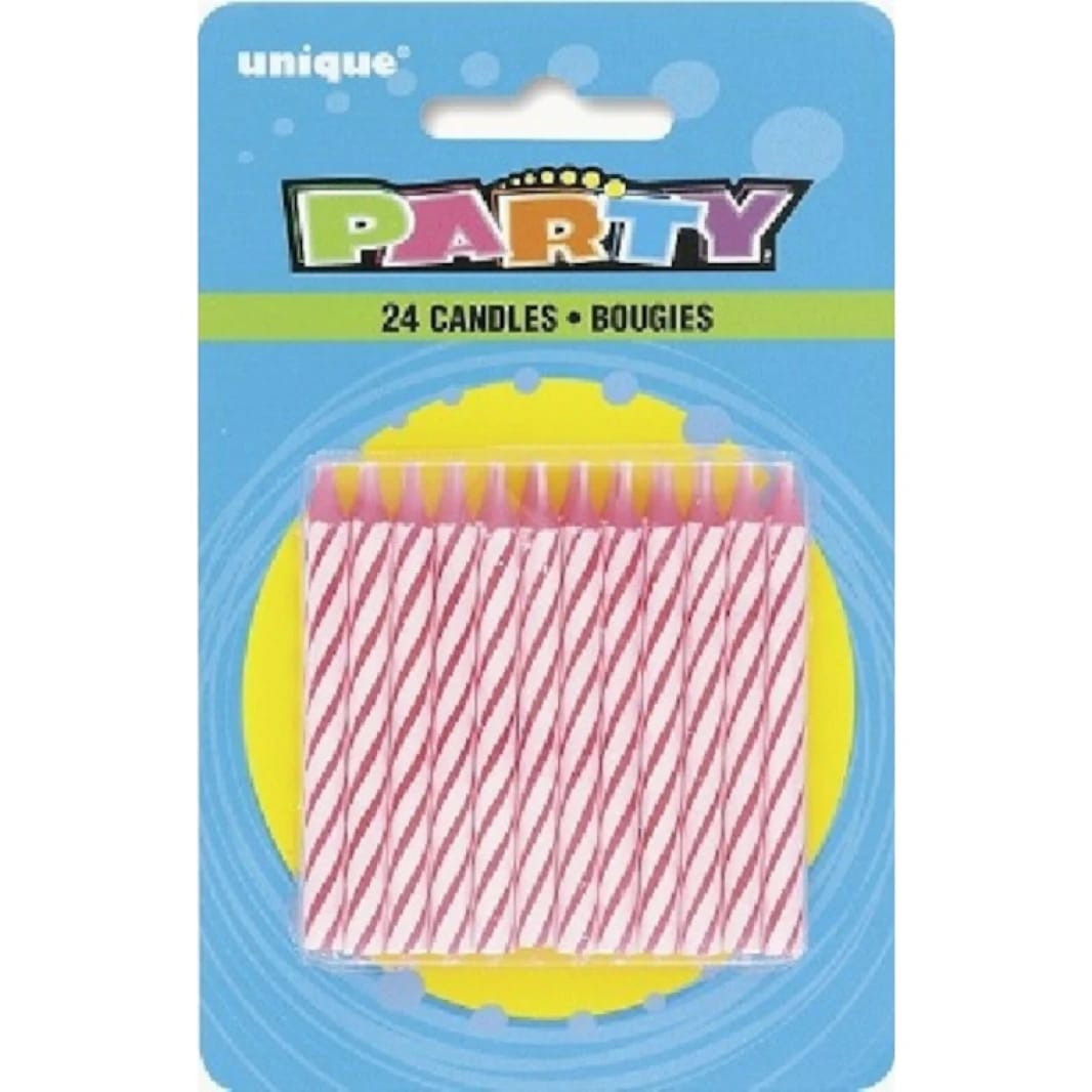 Unique Candles Classic Pink - Pack of 24