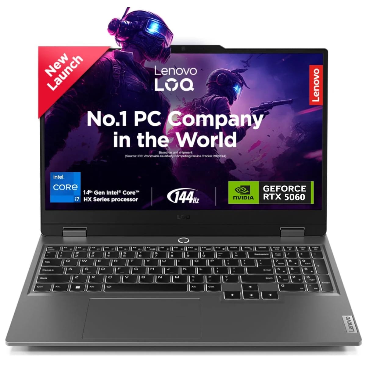 لينوفو LOQ للألعاب (2025) الجيل الـ14 الجديد مع معالج i7 14700HX بـ20 نواة مع محرك الذكاء الاصطناعي وشريحة LA1 وNvidia RTX 5050 مع ذاكرة 8GB DDR7 وشاشة IPS بتردد 144Hz - لونا جراي