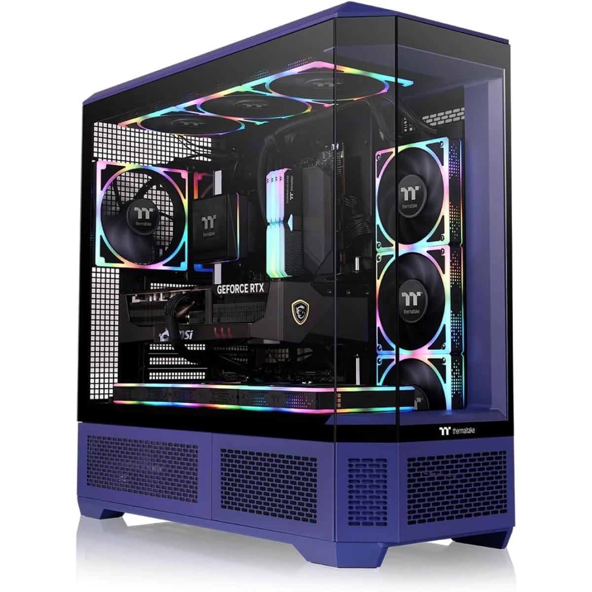 Thermaltake View 600 TG Full Tower Case, Future Dusk + Thermaltake 6.0" LCD Panel Kit, Future Dusk