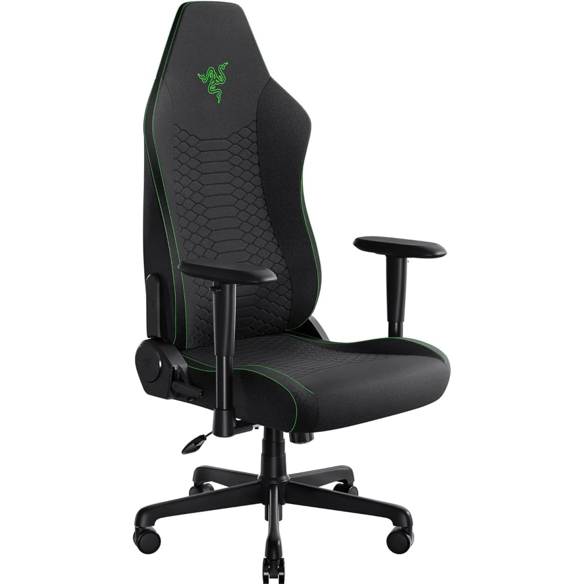 RAZER Iskur V2 X Gaming Chair, Built-in Lumbar Support, 2D Padded Armrests, 136kg Max Weight, Fabric Finish, Black
