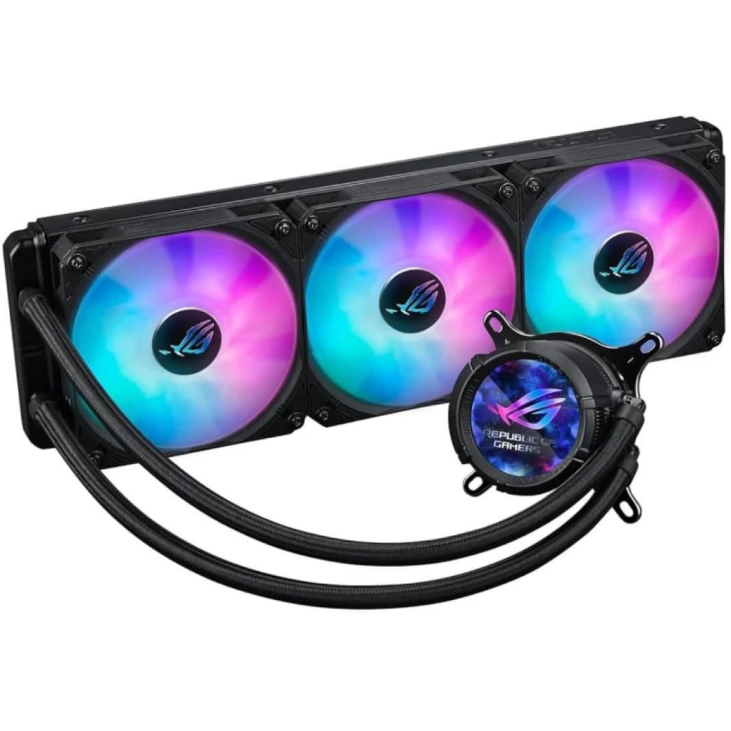 ASUS ROG Strix LC III 360 ARGB All-In-One 360mm Liquid CPU Cooler, Asetek Gen7 V2 pump, w/ 3x120mm ARGB Fans